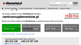 What Centrumsuplementow.pl website looked like in 2017 (7 years ago)