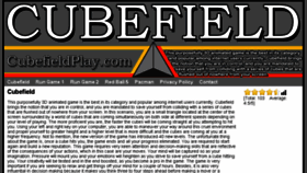 What Cubefieldplay.com website looked like in 2017 (7 years ago)