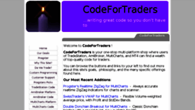 What Codefortraders.com website looked like in 2017 (7 years ago)