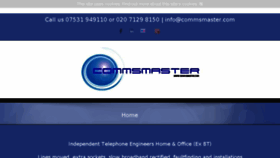 What Commsmaster.com website looked like in 2017 (7 years ago)