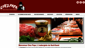 What Chez-papa.com website looked like in 2017 (6 years ago)