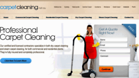What Carpetcleaning.net.au website looked like in 2017 (7 years ago)