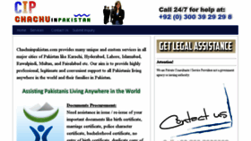 What Chachuinpakistan.com website looked like in 2017 (7 years ago)