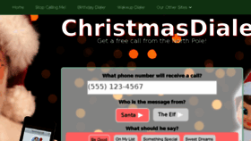 What Christmasdialer.com website looked like in 2017 (7 years ago)