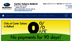 What Cartersubaruballard.com website looked like in 2017 (7 years ago)