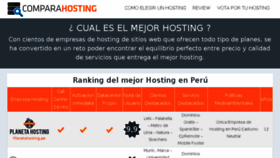 What Comparahosting.com.pe website looked like in 2017 (7 years ago)