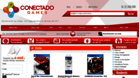What Conectadogames.com.br website looked like in 2017 (6 years ago)