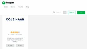 What Colehaan.bluepromocode.com website looked like in 2017 (7 years ago)
