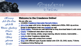 What Creedence-online.net website looked like in 2017 (6 years ago)