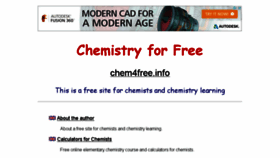 What Chem4free.info website looked like in 2017 (7 years ago)