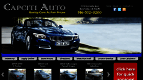 What Capcitiauto.com website looked like in 2017 (7 years ago)