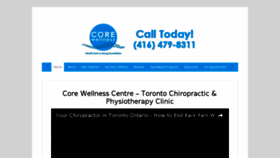 What Corewellnesscentre.ca website looked like in 2017 (7 years ago)