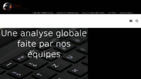 What Cim-informatique.com website looked like in 2017 (8 years ago)
