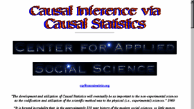What Causalstatistics.org website looked like in 2017 (7 years ago)