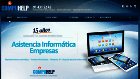 What Compuhelp.es website looked like in 2017 (9 years ago)