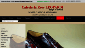 What Calzolerialeopardi.it website looked like in 2017 (7 years ago)