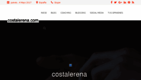 What Costalerena.com website looked like in 2017 (7 years ago)