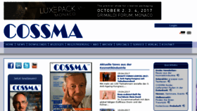 What Cossma.com website looked like in 2017 (7 years ago)