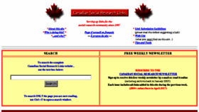 What Canadiansocialresearch.net website looked like in 2017 (7 years ago)