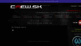 What Crew.sk website looked like in 2017 (6 years ago)