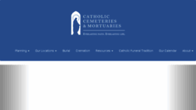 What Catholicmortuaries.com website looked like in 2017 (6 years ago)