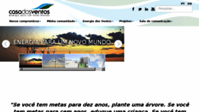 What Casadosventos.com.br website looked like in 2017 (7 years ago)