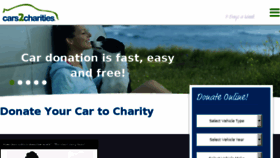 What Cars2charities.org website looked like in 2017 (7 years ago)