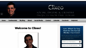 What Clixeo.com website looked like in 2017 (7 years ago)