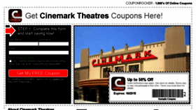 What Cinemarktheatres.couponrocker.com website looked like in 2017 (7 years ago)