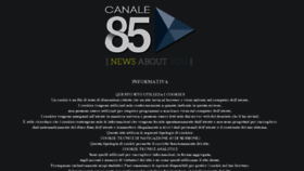 What Canale85.it website looked like in 2017 (6 years ago)