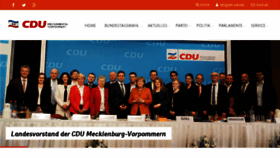 What Cdu-mecklenburg-vorpommern.de website looked like in 2017 (7 years ago)