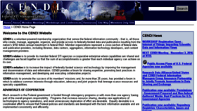 What Cendi.gov website looked like in 2017 (7 years ago)