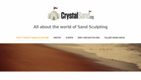 What Crystalsand.org website looked like in 2017 (7 years ago)