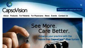 What Capsovision.com website looked like in 2017 (7 years ago)