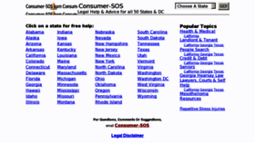 What Consumer-sos.com website looked like in 2017 (6 years ago)