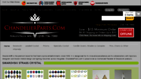 What Chandelierparts.com website looked like in 2017 (7 years ago)