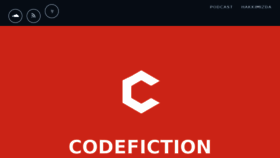 What Codefiction.tech website looked like in 2017 (8 years ago)