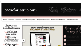 What Creacionesmc.com website looked like in 2017 (7 years ago)