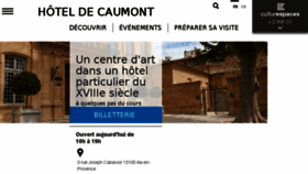 What Caumont-centredart.com website looked like in 2017 (6 years ago)