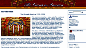 What Circusinamerica.org website looked like in 2017 (9 years ago)