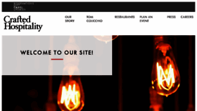 What Craftedhospitality.com website looked like in 2017 (6 years ago)