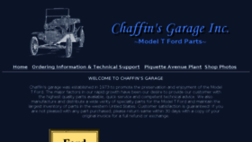 What Chaffinsgarage.com website looked like in 2017 (7 years ago)