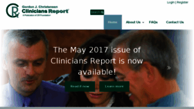 What Cliniciansreport.org website looked like in 2017 (7 years ago)