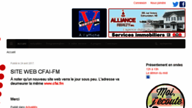 What Cfai.fm website looked like in 2017 (7 years ago)