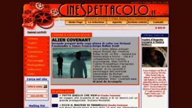 What Cinespettacolo.it website looked like in 2017 (6 years ago)