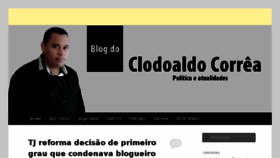 What Clodoaldocorrea.com.br website looked like in 2017 (7 years ago)