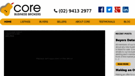 What Corebb.com.au website looked like in 2017 (6 years ago)