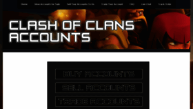 What Clashofclansaccount.com website looked like in 2017 (7 years ago)