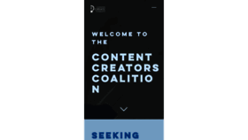 What Contentcreatorscoalition.org website looked like in 2017 (6 years ago)
