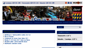 What Claretlaspalmas.es website looked like in 2017 (6 years ago)